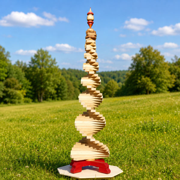 Ivory Oak - Solid Oak Twisted Tree Sculpture - Pre Order Only