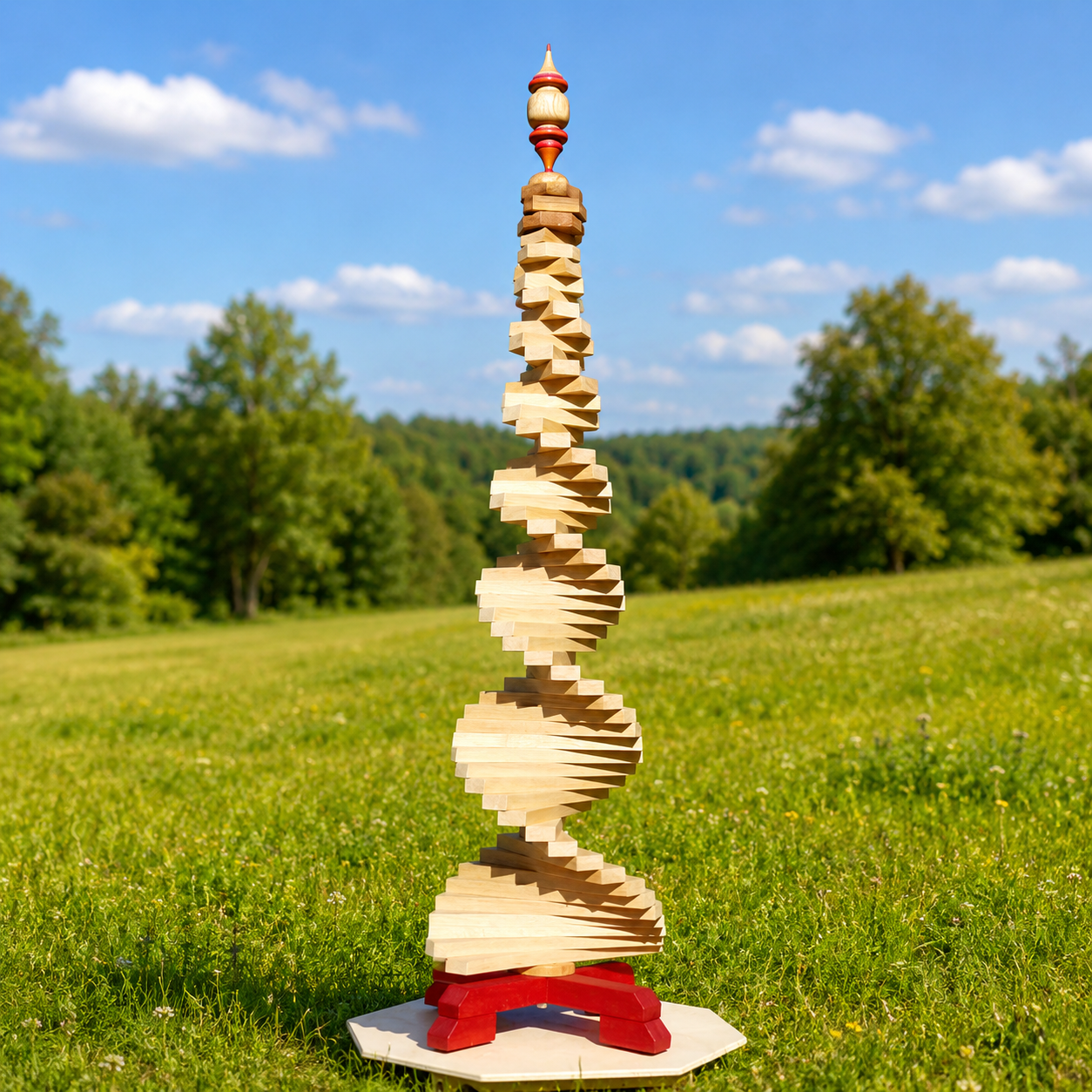 Ivory Oak - Solid Oak Twisted Tree Sculpture - Pre Order Only